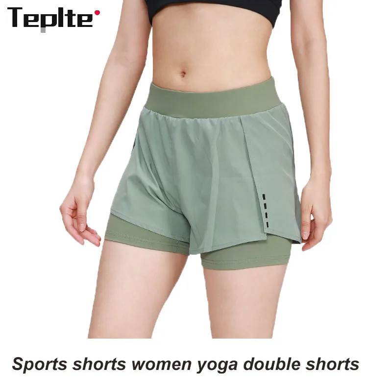 Women's Yoga Shorts 2 In 1 Sports Running Seamless Fitness Workout Push Up Gym Breathable Quick-dry Shorts Scrunch Skirt 
Women's Yoga Shorts 2 In 1 Sports Running Seamless Fitness Workout Push Up Gym Breathable Quick-dry Shorts Scrunch Skirt