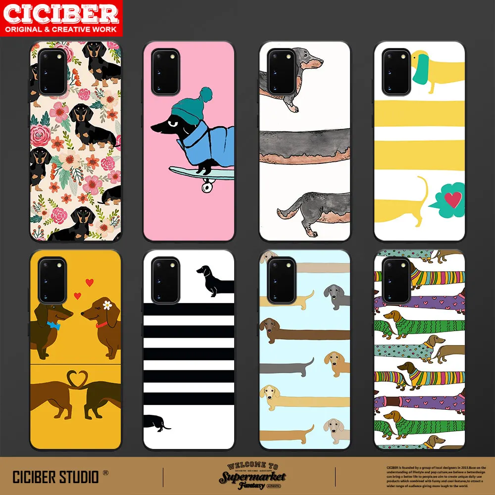 Cute Dachshund Case For Samsung A51 S20 S21 A71 A50 A70 A20 A21S S10 S9 Ultra Puls Note 20 10 Plus Ultra Black Cover Funda Capa
Cute Dachshund Case For Samsung A51 S20 S21 A71 A50 A70 A20 A21S S10 S9 Ultra Puls Note 20 10 Plus Ultra Black Cover Funda Capa