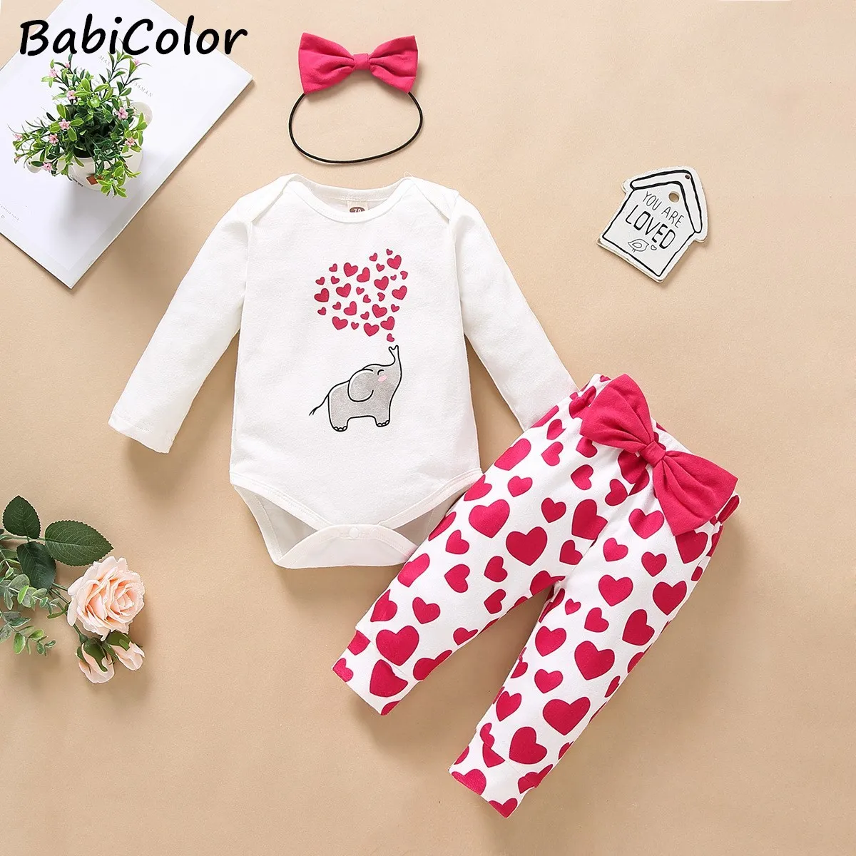 BabiColor Baby Girl Spring Clothes Long Sleeve Ruffles Heart Top And Cute Pants Toddler Girl Outfits Set 2021 Hot Sale Hoodies
BabiColor Baby Girl Spring Clothes Long Sleeve Ruffles Heart Top And Cute Pants Toddler Girl Outfits Set 2021 Hot Sale Hoodies