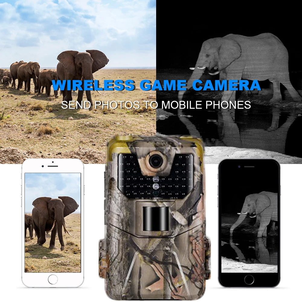 20MP 1080P Wildlife SMS MMS SMTP Trail Camera Photo Traps Night Vision 2G Email Cellular Hunting Cameras HC900M Surveillance
20MP 1080P Wildlife SMS MMS SMTP Trail Camera Photo Traps Night Vision 2G Email Cellular Hunting Cameras HC900M Surveillance