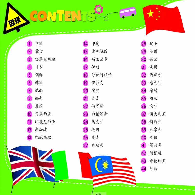 Big Picture Characters Edition World Flag Children Picture Book Cognitive Book Teach Your Baby to Recognize All States Flag Stat
Big Picture Characters Edition World Flag Children Picture Book Cognitive Book Teach Your Baby to Recognize All States Flag Stat