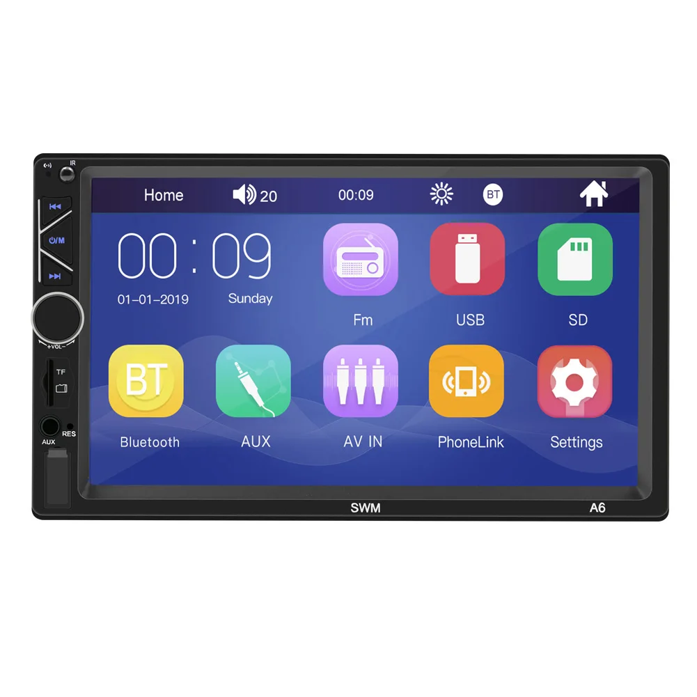 60W Auto MP5 Multimedia Music Player Bluetooth-compatible 2 Din Car FM Radio Car Steering Wheel Learning
60W Auto MP5 Multimedia Music Player Bluetooth-compatible 2 Din Car FM Radio Car Steering Wheel Learning
