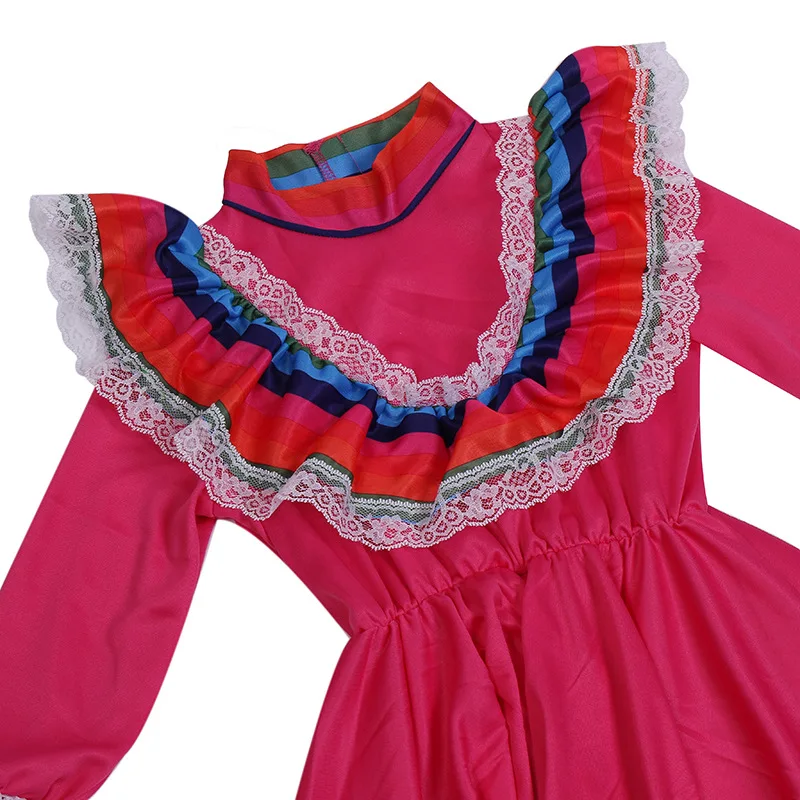 Traditional Mexican Girl Dress Halloween Costume For Girl Yellow Big Circle Long Gypsy Flamenco Dance Skirt Day of Dead Carnival
Traditional Mexican Girl Dress Halloween Costume For Girl Yellow Big Circle Long Gypsy Flamenco Dance Skirt Day of Dead Carnival