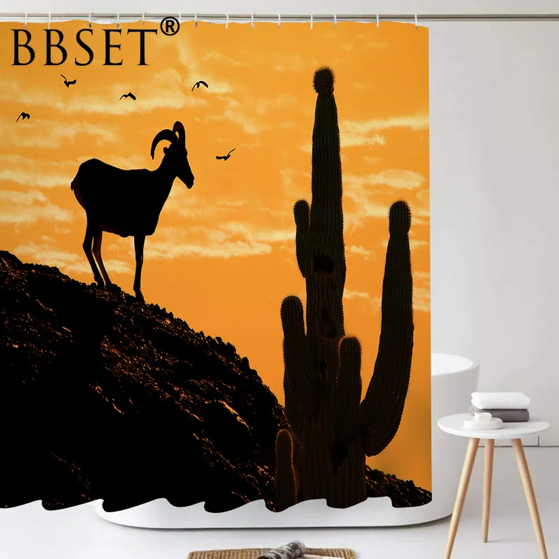 Забавные Животные занавески для душа из козы и кактуса на закате узор водонепроницаемый многоразмерный Douchegordijn декор для ванной комнаты с к... 
Забавные Животные занавески для душа из козы и кактуса на закате узор водонепроницаемый многоразмерный Douchegordijn декор для ванной комнаты с к...
