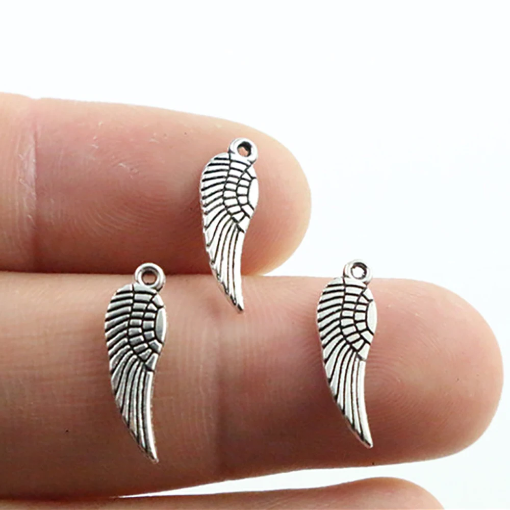17x5mm 50pcs Antique Silver Plated Wing Handmade Charms Pendant:DIY for bracelet necklace-P2-33
17x5mm 50pcs Antique Silver Plated Wing Handmade Charms Pendant:DIY for bracelet necklace-P2-33
