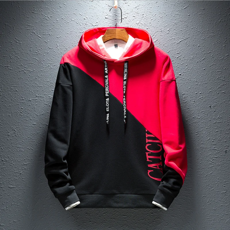 2021 new men's pullover autumn and winter fashion brand stitching loose casual youth autumn hooded jacket
2021 new men's pullover autumn and winter fashion brand stitching loose casual youth autumn hooded jacket