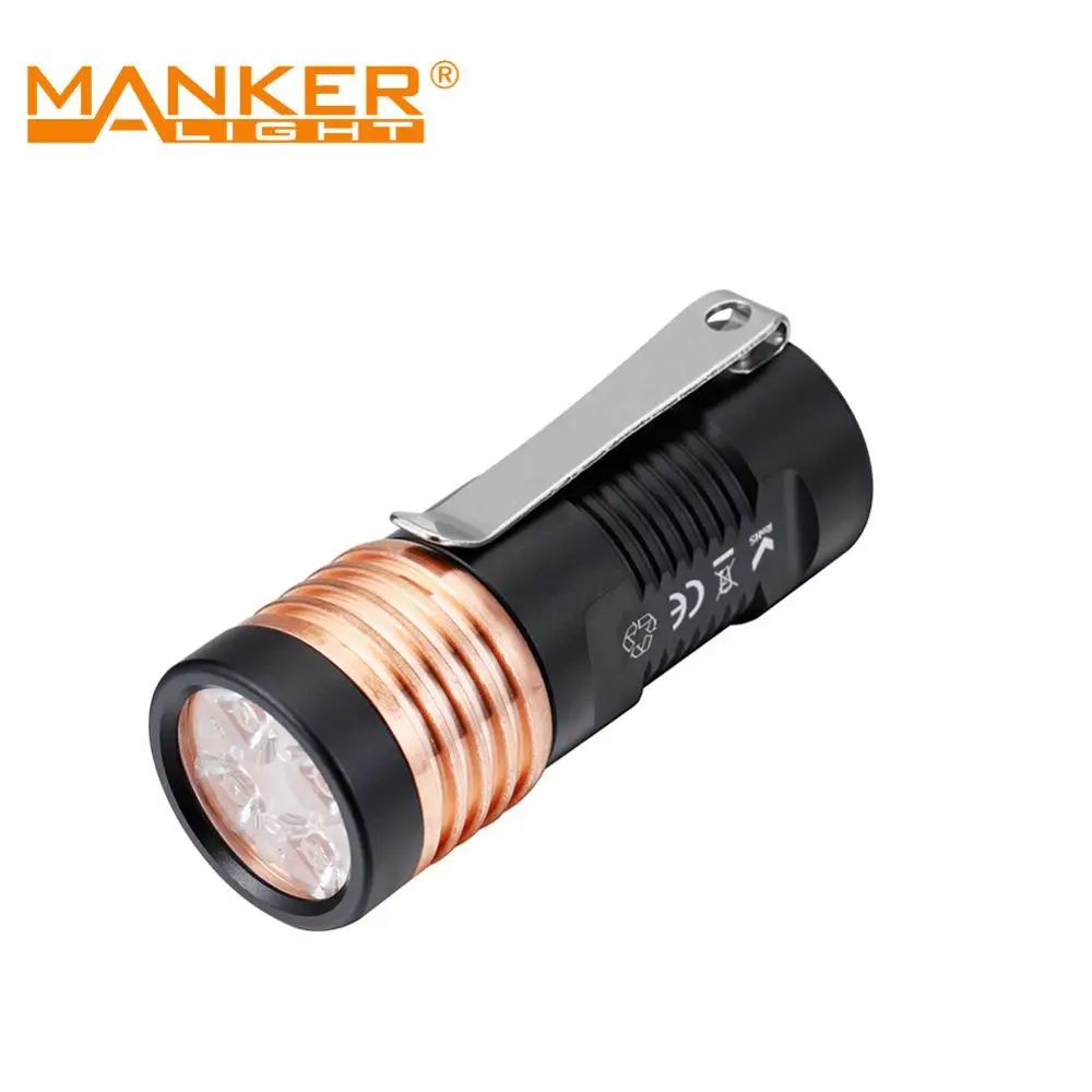 Manker E14 III 4000 люмен 4x Samsung LH351D СВЕТОДИОДНЫЙ Карманный EDC фонарик + USB Type C