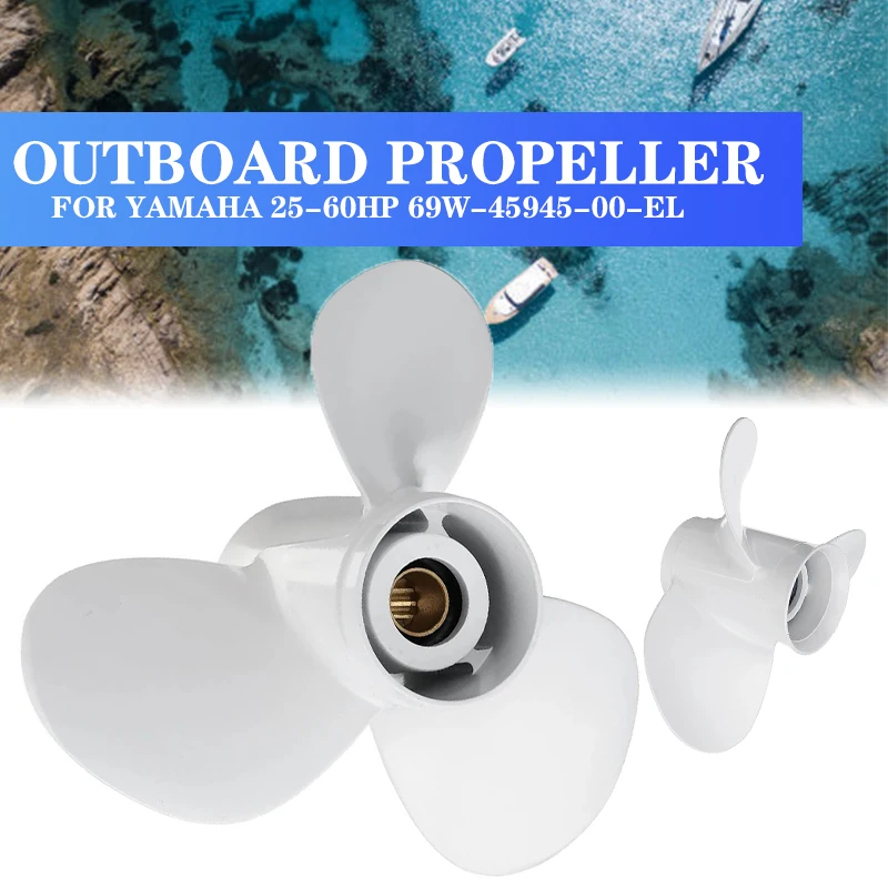 11 1/8 x 13 Marine Propeller Boat Parts Outboard Propeller White Aluminum For Yamaha 25-60HP 69W-45945-00-EL Accessories FREE SH
11 1/8 x 13 Marine Propeller Boat Parts Outboard Propeller White Aluminum For Yamaha 25-60HP 69W-45945-00-EL Accessories FREE SH