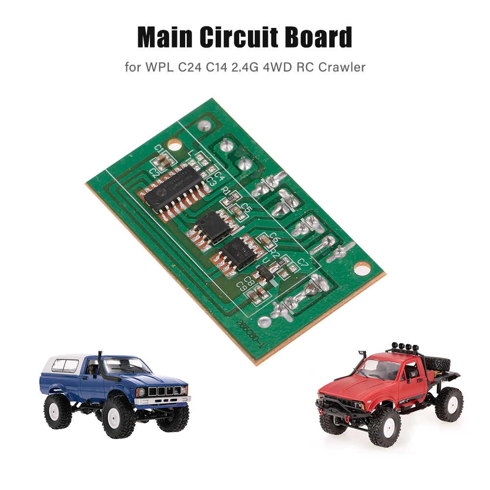 Metal Main Circuit Board Replacement Spare Parts For WPL C24 C14 2.4G 4WD RC Crawler RC Car Part Accessories
Metal Main Circuit Board Replacement Spare Parts For WPL C24 C14 2.4G 4WD RC Crawler RC Car Part Accessories