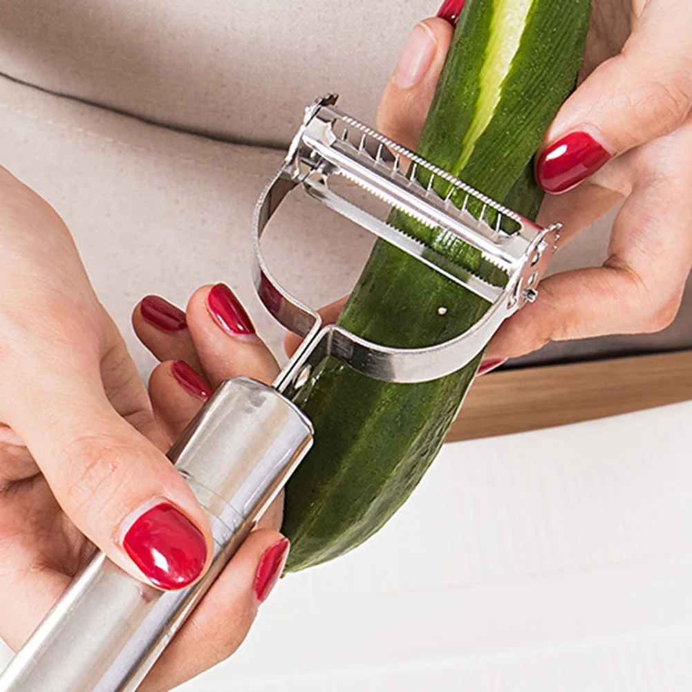 Peeler Stainless Steel Fruit Vegetables Double Planing Grater Carrot Cucumber Fruit Cutter Julienne For Kitchen Accessories Too
Peeler Stainless Steel Fruit Vegetables Double Planing Grater Carrot Cucumber Fruit Cutter Julienne For Kitchen Accessories Too