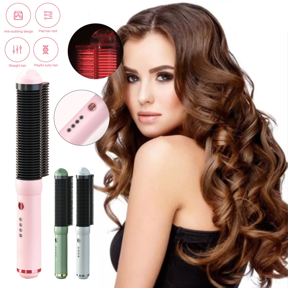 Professional Hair Comb Curling Styling Brush 3 Temperature Adjustment Electric Straightener Curly Beauty Styling Tools
Professional Hair Comb Curling Styling Brush 3 Temperature Adjustment Electric Straightener Curly Beauty Styling Tools