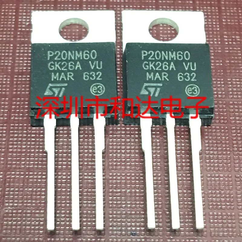 

5pcs P20NM60 STP20NM60 TO-220 600V 20A