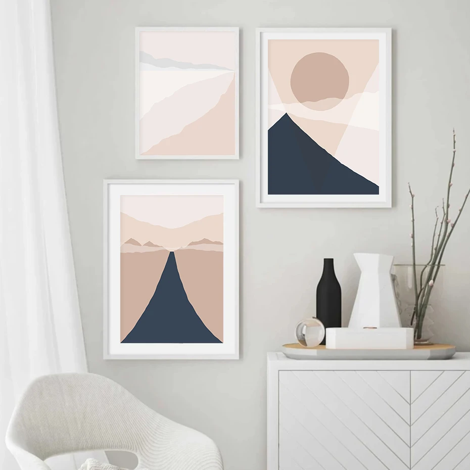 Modern Abstract Sunset Landscape Canvas Painting Abstract Geometric Mountains Beige Posters and Prints Home Decoration Bedroom
Modern Abstract Sunset Landscape Canvas Painting Abstract Geometric Mountains Beige Posters and Prints Home Decoration Bedroom