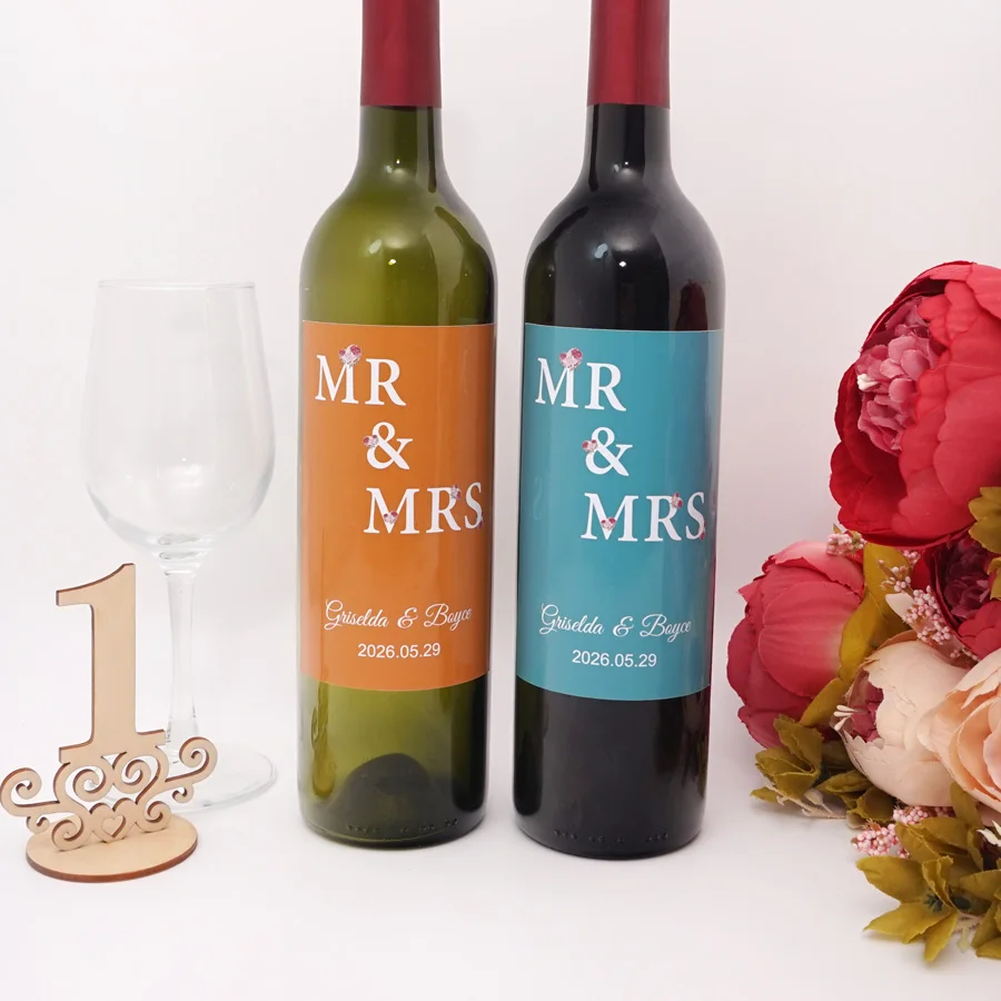 20pcs/Lot Customized Mr & Mrs Name Personalized Party, Bride Shower, Valentine's Day Wine Labels Stickers Bottle Wrapper
20pcs/Lot Customized Mr & Mrs Name Personalized Party, Bride Shower, Valentine's Day Wine Labels Stickers Bottle Wrapper