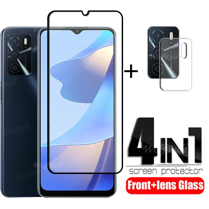 4-в-1 для OPPO A16 стекло A 16 закаленное полное покрытие Защита экрана A53 A92 A72 A52