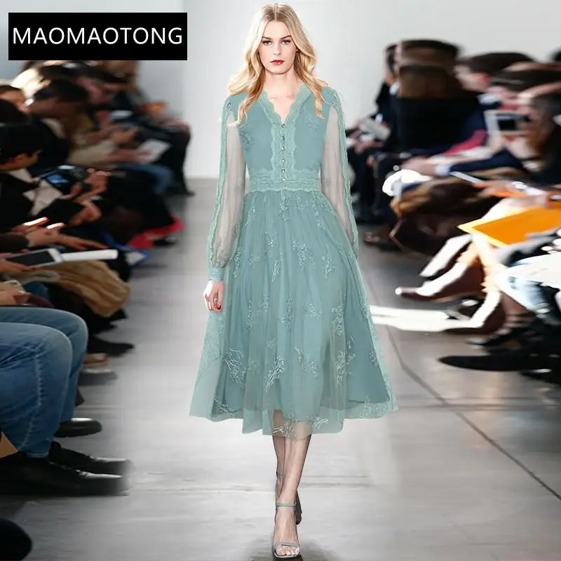 Women's Clothing Women's ClothingFashion Designer Dress Spring Women's Dress V-neck Long Sleeve Mesh Sequins Embroidery Dresses
Women's Clothing Women's ClothingFashion Designer Dress Spring Women's Dress V-neck Long Sleeve Mesh Sequins Embroidery Dresses
