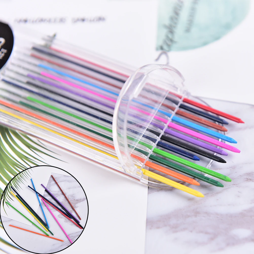 12pcs/bag 2.0mm Mechanical Pencil Refill Colorful Lead Refill Drawing Automatic Pencil Lead
12pcs/bag 2.0mm Mechanical Pencil Refill Colorful Lead Refill Drawing Automatic Pencil Lead