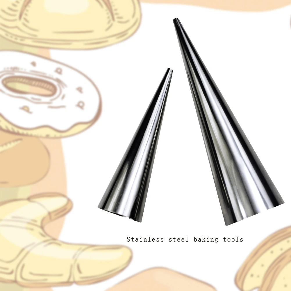 5Pcs Stainless Steel Spiral Croissants Molds Conical Tube Cone Roll Moulds Cream Horn Baking Pastry Tool Icing Piping Nozzle NEW
5Pcs Stainless Steel Spiral Croissants Molds Conical Tube Cone Roll Moulds Cream Horn Baking Pastry Tool Icing Piping Nozzle NEW