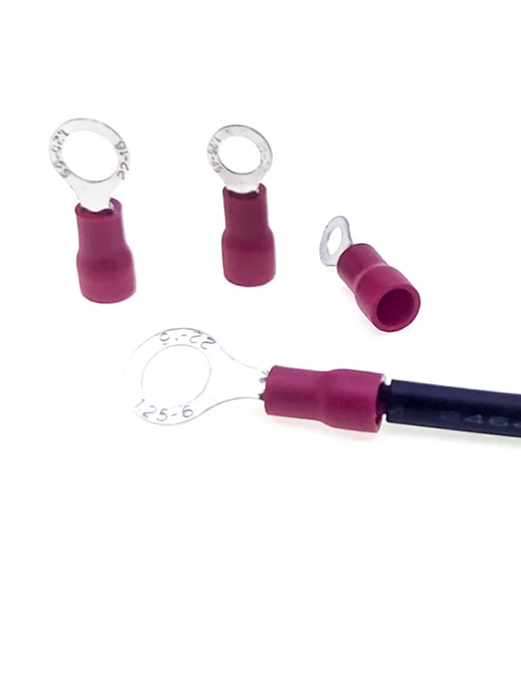 100/200 pieces RV1.25 series red 22-16 AWG 0.5-1.5mm2 insulated ring terminal connector cable connector RV 1.25-4
100/200 pieces RV1.25 series red 22-16 AWG 0.5-1.5mm2 insulated ring terminal connector cable connector RV 1.25-4