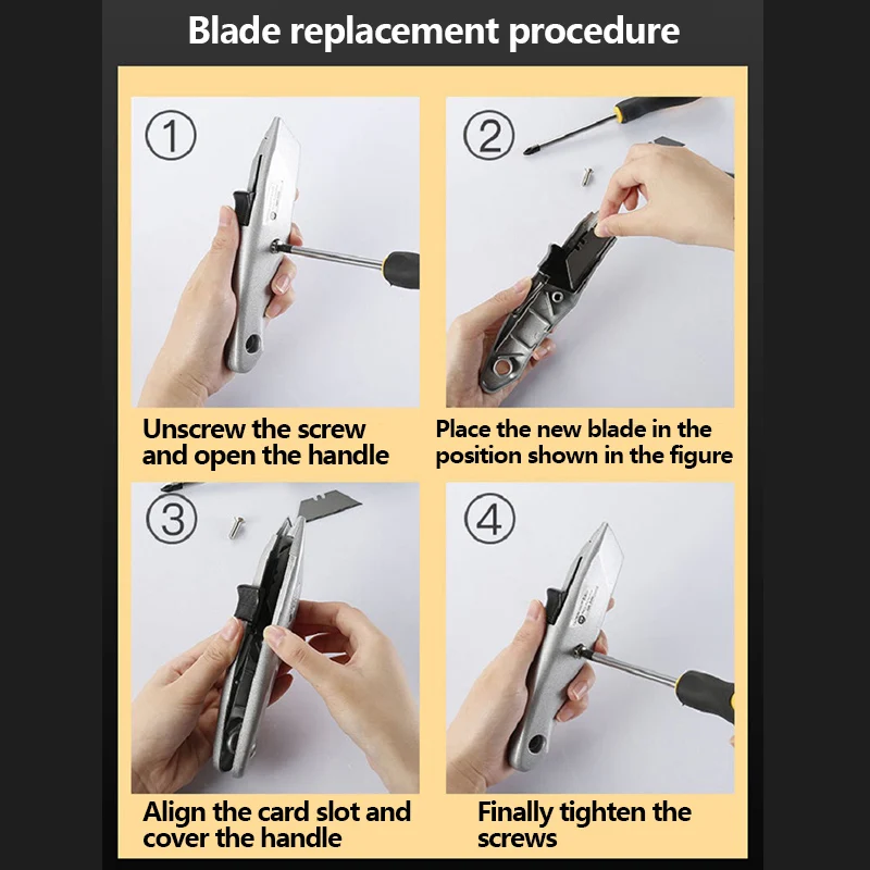 0461 Model Heavy Utility Knife Zinc Alloy Handle Japanese Special Steel Blade Can Cut Carpet Fabric Leather Wallpaper Plywood
0461 Model Heavy Utility Knife Zinc Alloy Handle Japanese Special Steel Blade Can Cut Carpet Fabric Leather Wallpaper Plywood