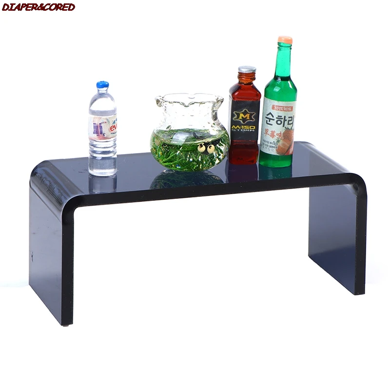 1:12 Dollhouse Accessories Dollhouse Mini Transparent Black Acrylic Cabinet Coffee Table Display Rack Table Model
1:12 Dollhouse Accessories Dollhouse Mini Transparent Black Acrylic Cabinet Coffee Table Display Rack Table Model