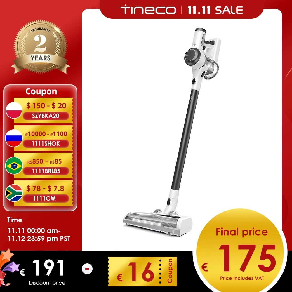 Умная Беспроводная вакуумная палочка Tineco Pure One X с ручкой, автоматическая регулировка всасывания для дома, длительное время работы до 70 мину...
Умная Беспроводная вакуумная палочка Tineco Pure One X с ручкой, автоматическая регулировка всасывания для дома, длительное время работы до 70 мину...