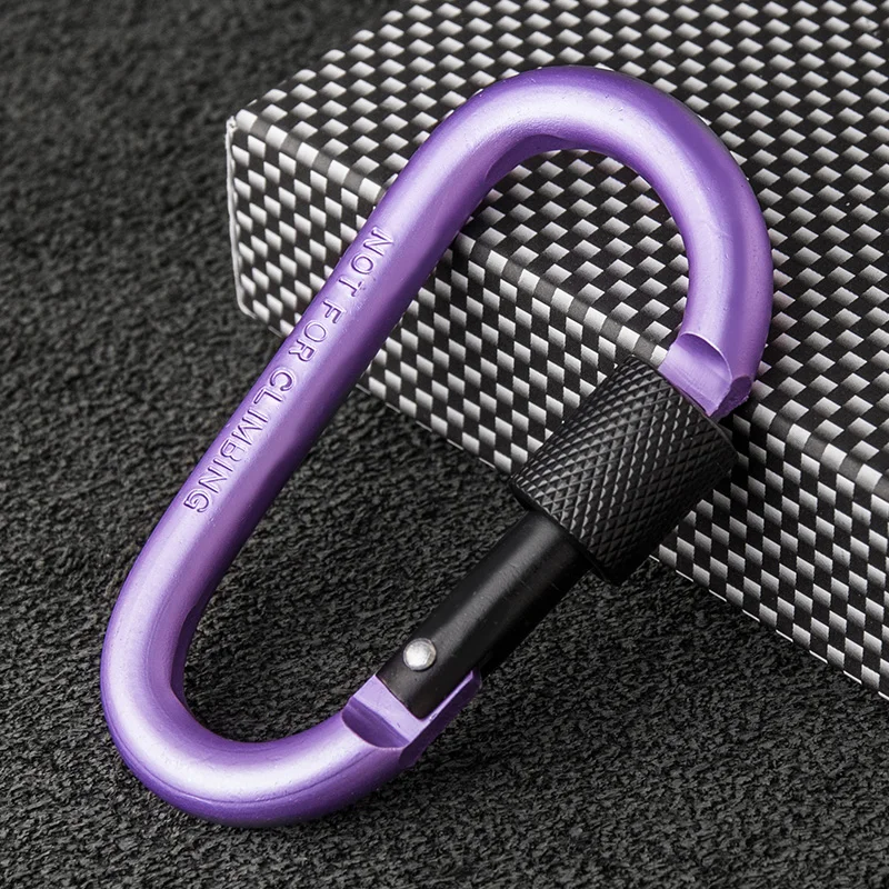 Multi-Color Tactical Outdoor Equipment Tool Keychain Hanging Aluminum Alloy D-Type Carabiner Key Lightweight with Lock Hanger
Multi-Color Tactical Outdoor Equipment Tool Keychain Hanging Aluminum Alloy D-Type Carabiner Key Lightweight with Lock Hanger