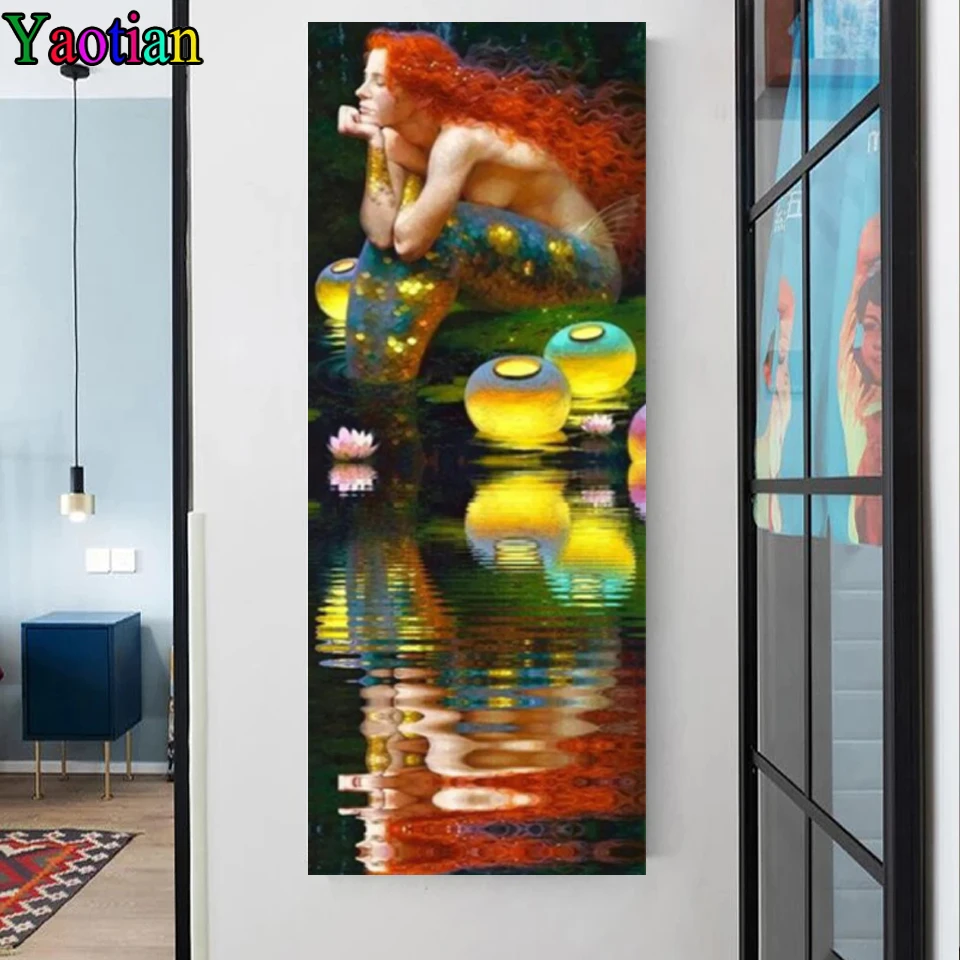 Full Square/Round Diamond Painting 5d Fantasy Mermaid Lantern Lotus Needlework DIY Diamond Embroidery Big Size Wall Art
Full Square/Round Diamond Painting 5d Fantasy Mermaid Lantern Lotus Needlework DIY Diamond Embroidery Big Size Wall Art