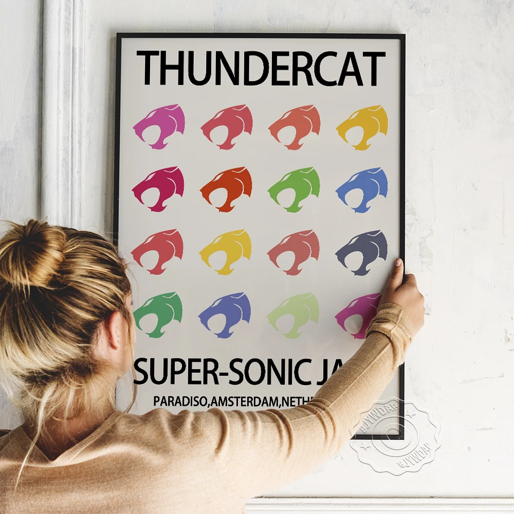Thundercat Gig Poster, American Musician Stephen Lee Bruner Fans Collect Art Prints, Color Geometry Abstract Wall Art Home Decor
Thundercat Gig Poster, American Musician Stephen Lee Bruner Fans Collect Art Prints, Color Geometry Abstract Wall Art Home Decor
