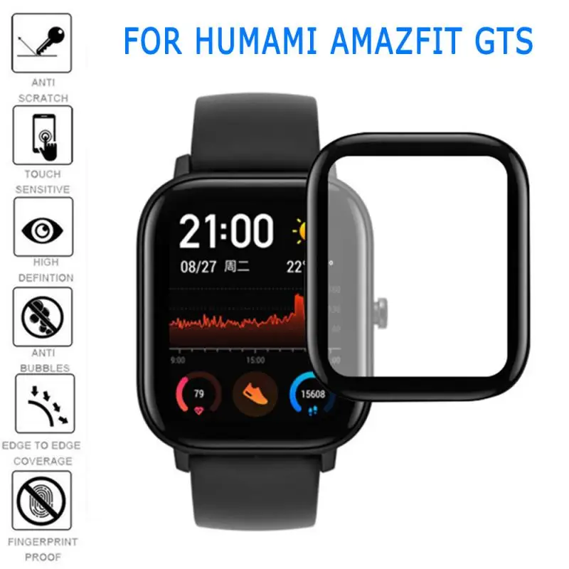 Гибкая 3d-пленка с изогнутой поверхностью подходит для Huami Amazfit GTS PMMA + мягкая
