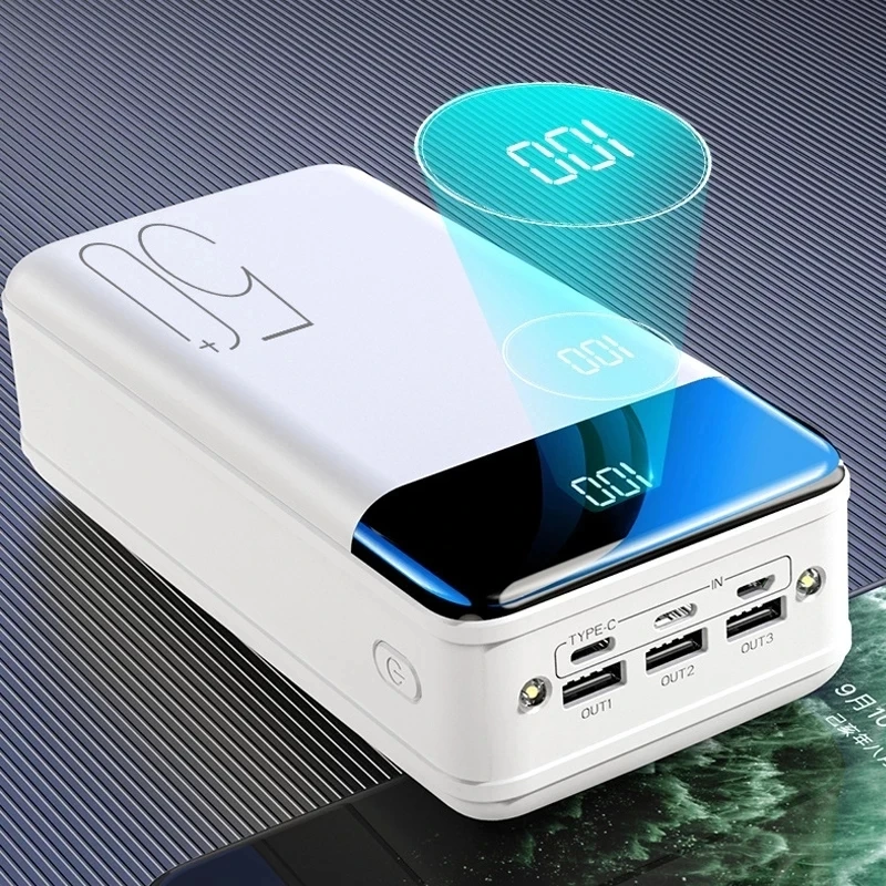 50000mAh Power Bank Portable Fast Charging PowerBank 3 USB PoverBank External Battery Charger For Mobile Phones Tablet
50000mAh Power Bank Portable Fast Charging PowerBank 3 USB PoverBank External Battery Charger For Mobile Phones Tablet
