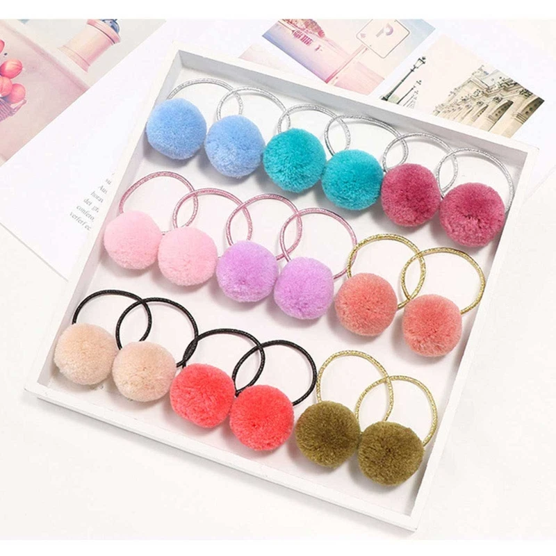 Cute Hairball Hair Band Girls Pompom Elastic Rubber Bands Kids Baby Hair Ties 87HD
Cute Hairball Hair Band Girls Pompom Elastic Rubber Bands Kids Baby Hair Ties 87HD