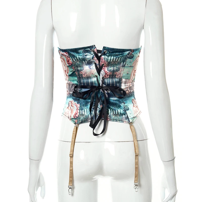Bomblook Sexy Party Club Women's Printed Y2K Corset Top Summer 2021 Irregular Fishbone Support All-match Female Tops Streetwears
Bomblook Sexy Party Club Women's Printed Y2K Corset Top Summer 2021 Irregular Fishbone Support All-match Female Tops Streetwears
