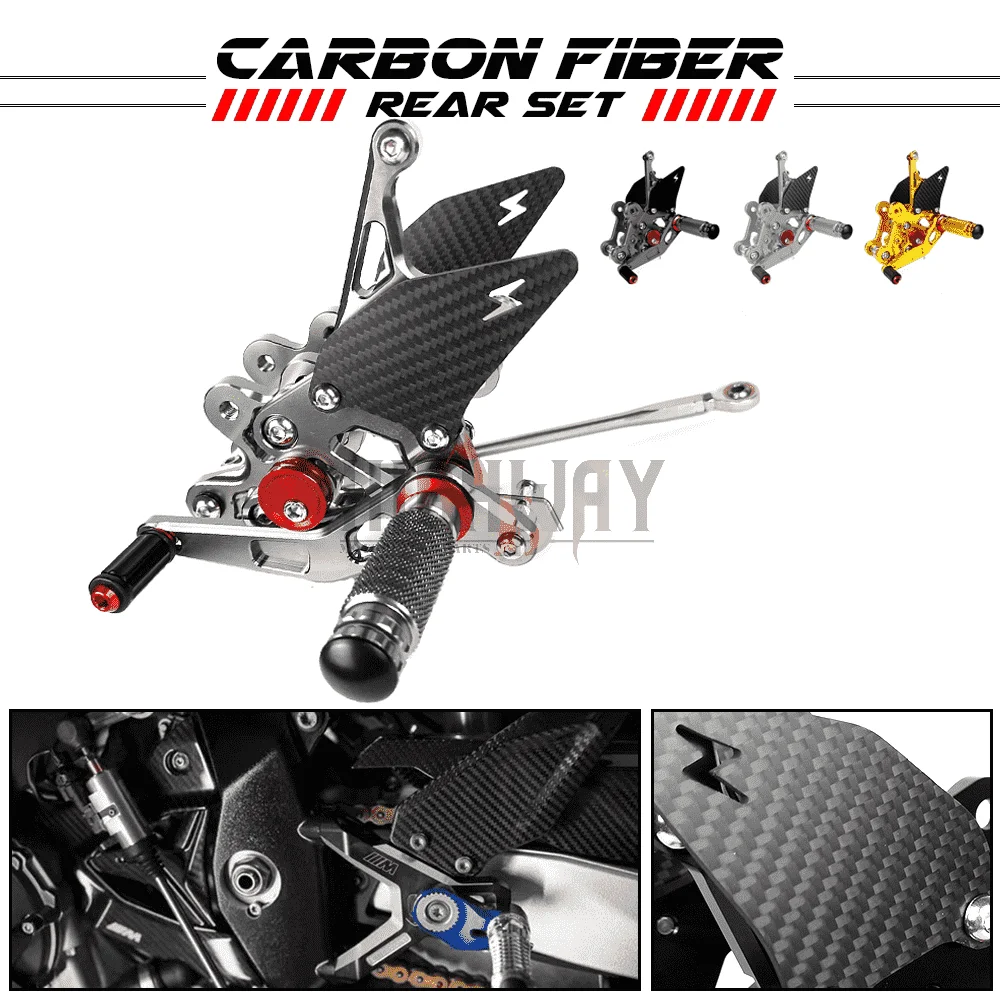 Motorcycle Carbon Fiber & CNC Rear Set Footrest Pegs Rearset Accessories For SUZUKI GSXR 600 750 2006-2010
Motorcycle Carbon Fiber & CNC Rear Set Footrest Pegs Rearset Accessories For SUZUKI GSXR 600 750 2006-2010