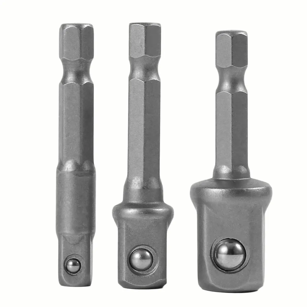 3pcs Wrench Sleeve Extension Bar Hex Shank Drive Power Drill Bit Socket Driver Adapter Set 1/4 3/8 1/2& 50mm Long
3pcs Wrench Sleeve Extension Bar Hex Shank Drive Power Drill Bit Socket Driver Adapter Set 1/4 3/8 1/2& 50mm Long