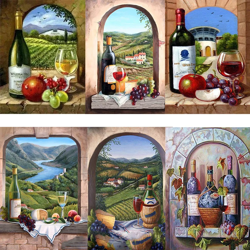 DIY Wine Window Full Square Drill Diamond Painting Colorful Handmade Cross Stitch Kits Embroidery Mosaic Home Room Wall Decor
DIY Wine Window Full Square Drill Diamond Painting Colorful Handmade Cross Stitch Kits Embroidery Mosaic Home Room Wall Decor