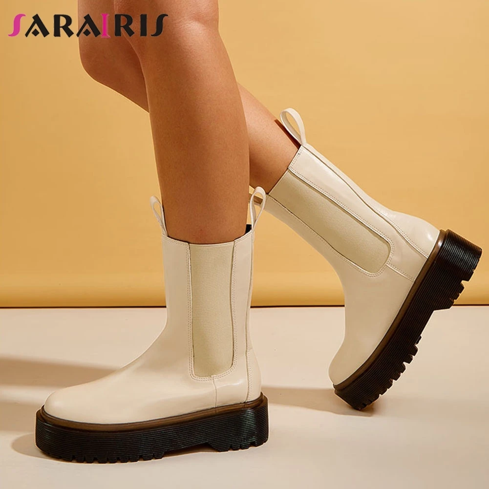 SARAIRIS 2021 Motorcycle Women's Boots Autumn Soft Pu Lether Shoes Black Chunky Heels Female Platforms Women Street Ankle Boots
SARAIRIS 2021 Motorcycle Women's Boots Autumn Soft Pu Lether Shoes Black Chunky Heels Female Platforms Women Street Ankle Boots