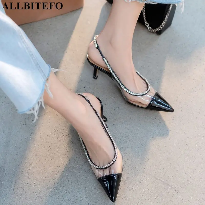 ALLBITEFO sweet rhinestone genuine leather sexy high heels wedding women shoes summer women sandals high heel shoes des sandales
ALLBITEFO sweet rhinestone genuine leather sexy high heels wedding women shoes summer women sandals high heel shoes des sandales