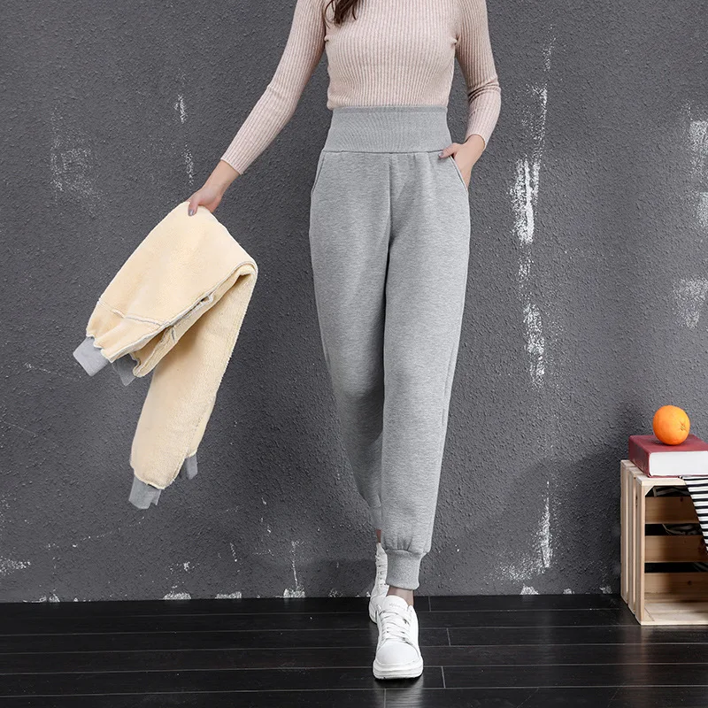 Sweatpants for Women with Fleece and Thick Loose Casual High Waist and Foot Imitation Wool Wool Cotton Pants
Sweatpants for Women with Fleece and Thick Loose Casual High Waist and Foot Imitation Wool Wool Cotton Pants