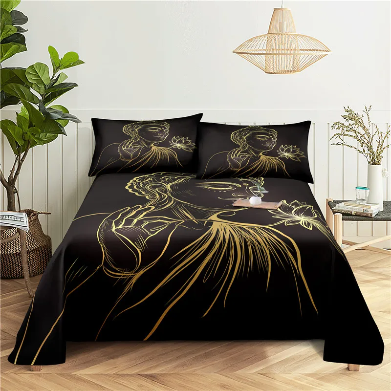 Buddha Statue 0.9/1.2/1.5/1.8/2.0m Digital Printing Polyester Bed Flat Sheet With Pillowcase Print Bedding Set
Buddha Statue 0.9/1.2/1.5/1.8/2.0m Digital Printing Polyester Bed Flat Sheet With Pillowcase Print Bedding Set