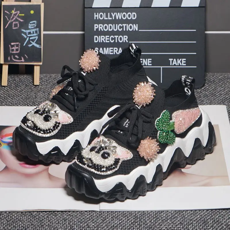 Новинка весна-лето 2021, старые туфли для тяжелой промышленности, дикая вязаная брендовая повседневная спортивная обувь на толстой подошве д...
Новинка весна-лето 2021, старые туфли для тяжелой промышленности, дикая вязаная брендовая повседневная спортивная обувь на толстой подошве д...