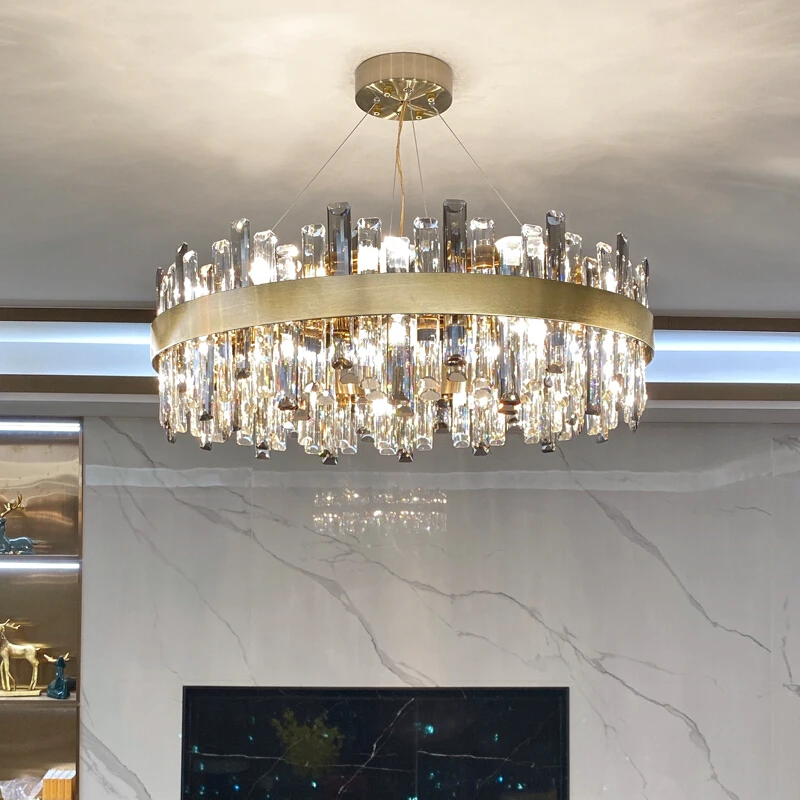 Luxury Crystal Led Chandeliers For Living Room Dining Bedroom Adjustable Metal Hanging Lamp Indoor Lighting Lamparas Fixture
Luxury Crystal Led Chandeliers For Living Room Dining Bedroom Adjustable Metal Hanging Lamp Indoor Lighting Lamparas Fixture