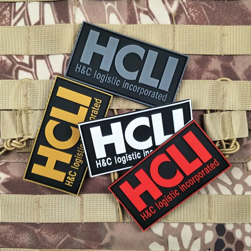 XICC H & C логистической зарегистрированная HCLI ПВХ Липучка нашивки из мягкой резины