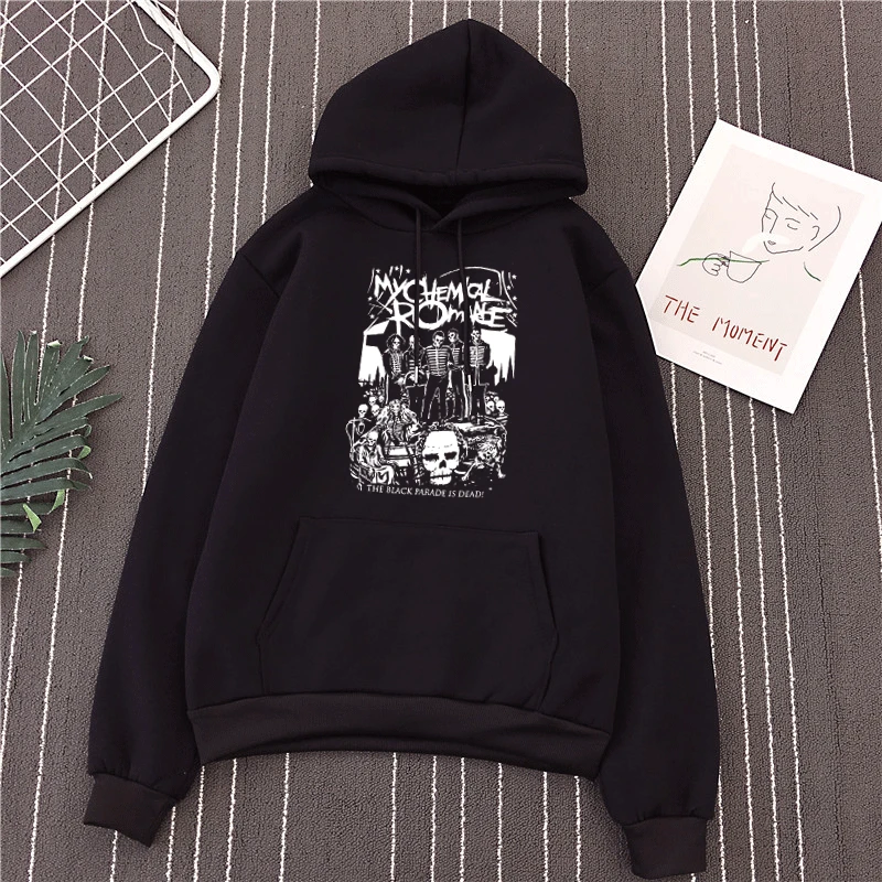 Emo Punk Women Autumn Hoodie Gym Rock Hippie Sweatshirt My Chemical Romance Mcr Dead Pullover Goth Gothic Hooded Sweater Female
Emo Punk Women Autumn Hoodie Gym Rock Hippie Sweatshirt My Chemical Romance Mcr Dead Pullover Goth Gothic Hooded Sweater Female