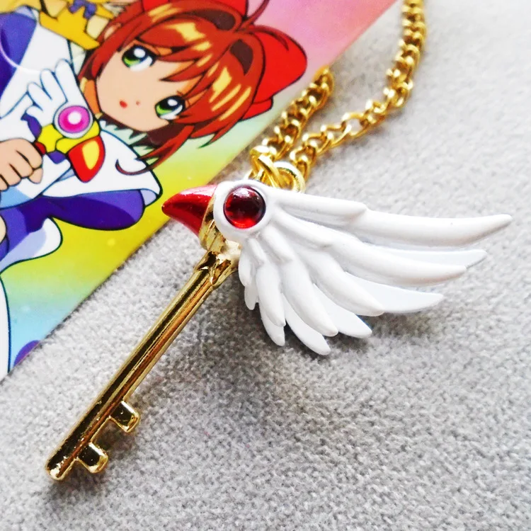 Ожерелье из аниме Cardcaptor Sakura Clow реквизит для косплея КИНОМОТО Брелок Сакура