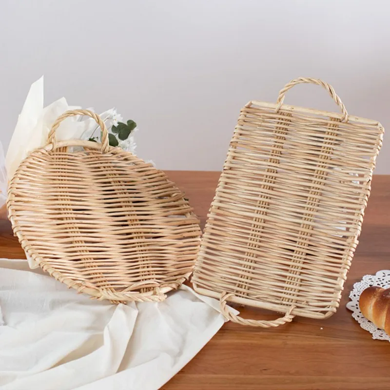 Rattan Woven Storage Tray with Handle Fruit Snacks Serving Organizer Bread Food Cake Platter Dinner Serving Tray Table Christmas
Rattan Woven Storage Tray with Handle Fruit Snacks Serving Organizer Bread Food Cake Platter Dinner Serving Tray Table Christmas