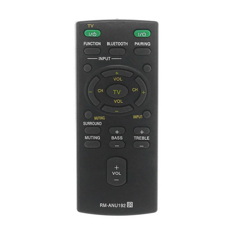 RM-ANU192 Replacement Remote For Sony Soundbar RM-ANU191 SS-WCT60 HT-CT60 HT-CT60BT SA-CT60BT for Sound Bar TV Controller
RM-ANU192 Replacement Remote For Sony Soundbar RM-ANU191 SS-WCT60 HT-CT60 HT-CT60BT SA-CT60BT for Sound Bar TV Controller