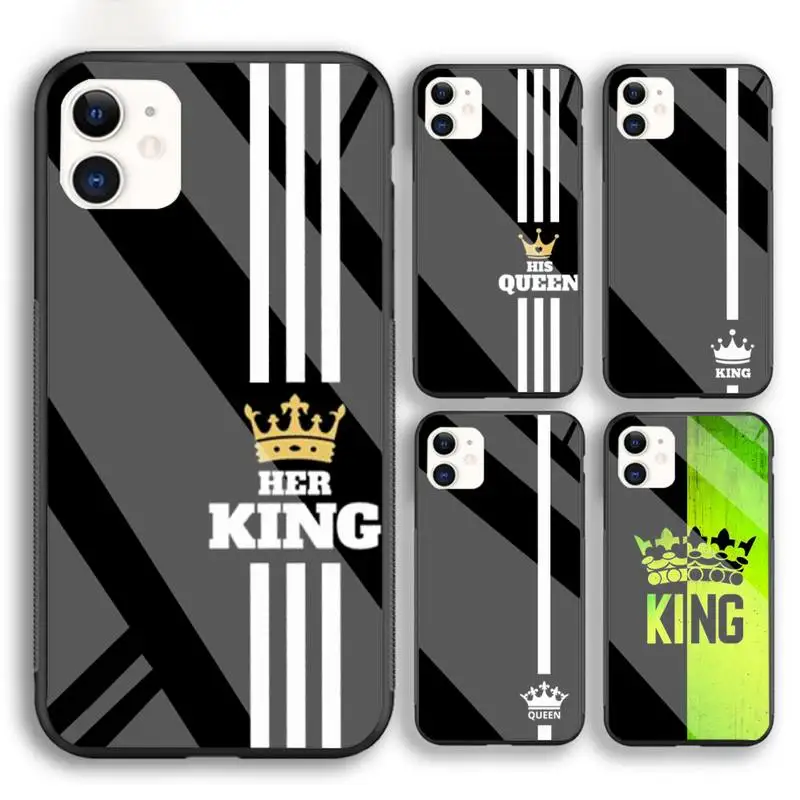Cartoon Crown Letter King Queen Phone Case For Iphone 6 6s 7 8 Plus XR X XS XSmax 11 12 Pro Mini Max Tempered Glass
Cartoon Crown Letter King Queen Phone Case For Iphone 6 6s 7 8 Plus XR X XS XSmax 11 12 Pro Mini Max Tempered Glass