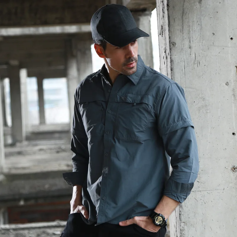 Men's Outdoor Detachable Sleeve Shirt Quick Dry Breathable Climbing Camping Hiking Training Fishing Military Tactical Shirts 3XL
Men's Outdoor Detachable Sleeve Shirt Quick Dry Breathable Climbing Camping Hiking Training Fishing Military Tactical Shirts 3XL