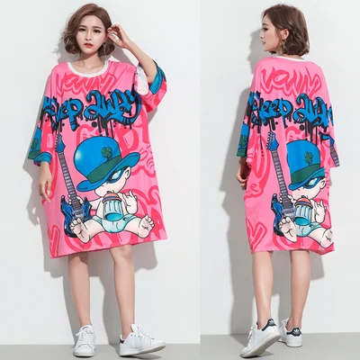 womens ladies biggest big plus size T-shirt dress blouse print Cartoon Floral loose Casual long T-shirt dresses for woman
womens ladies biggest big plus size T-shirt dress blouse print Cartoon Floral loose Casual long T-shirt dresses for woman